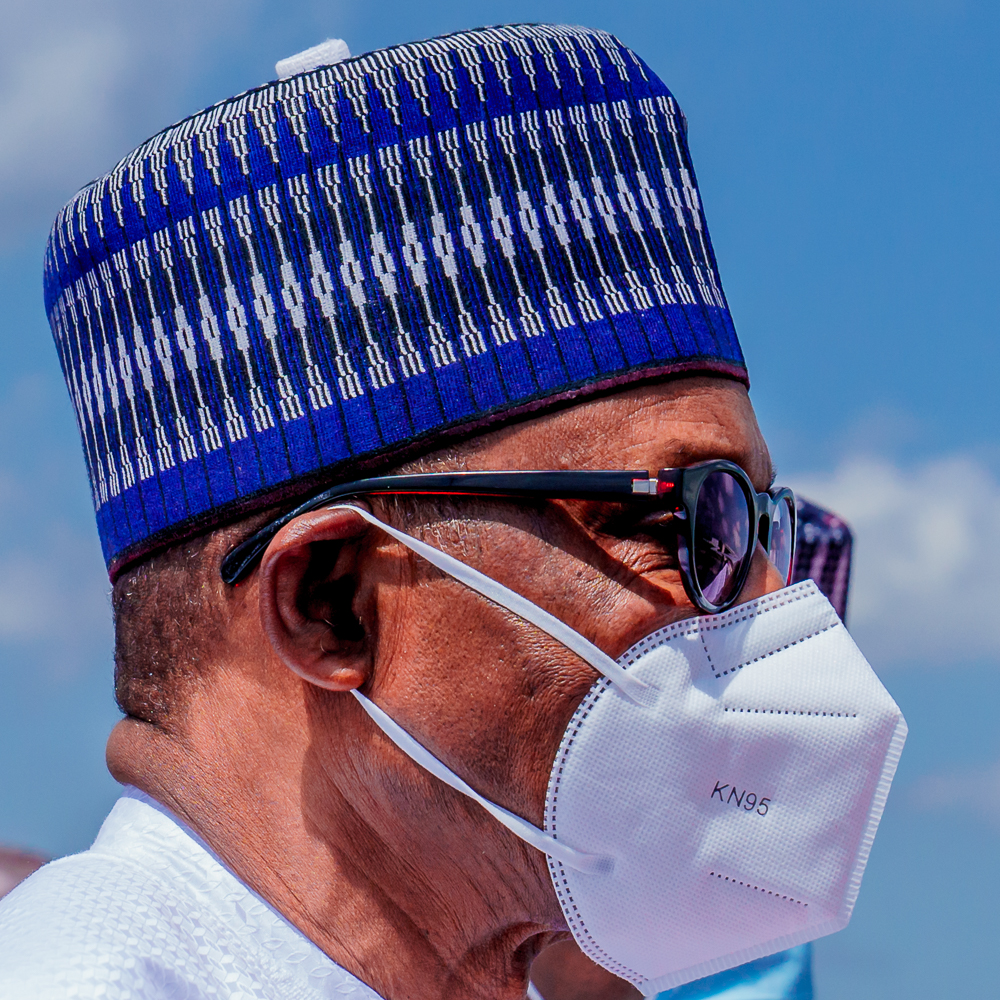 See photos of Buhari wearing face mask as he visits Mali for Peace Mission