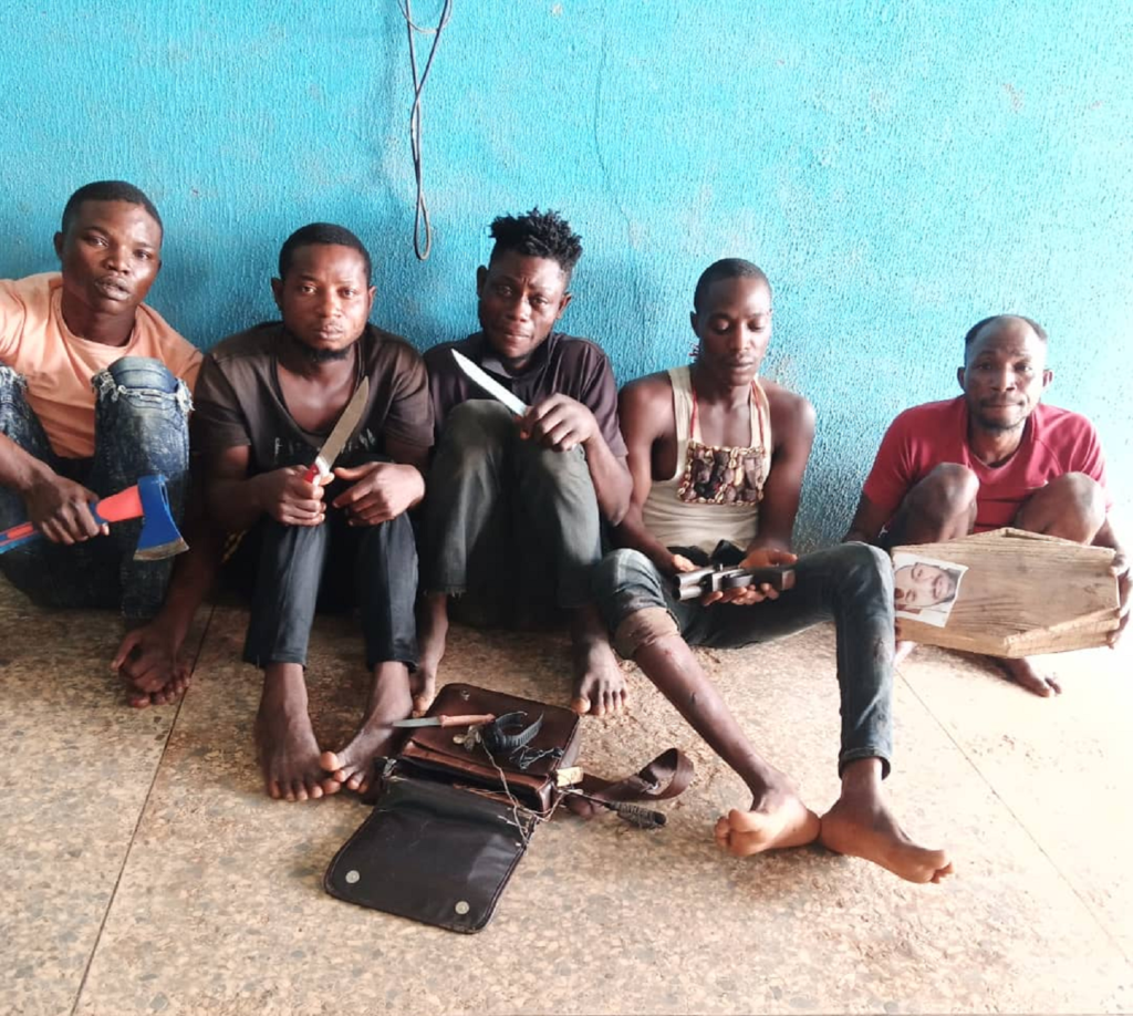 Police arrest five robbery suspects terrorising Ogun community - Vanguard