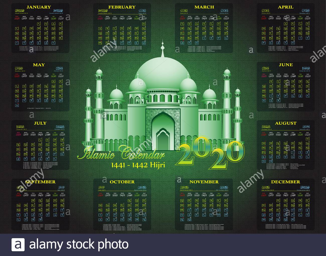 Праздники в исламе 2024. Исламский календарь. Мусульманский календарь. Мусульманский год. Календарь мусульман.