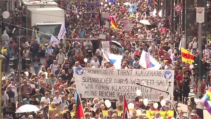 'One big lie:' 38,000 people rally in Berlin against Covid-19 rules