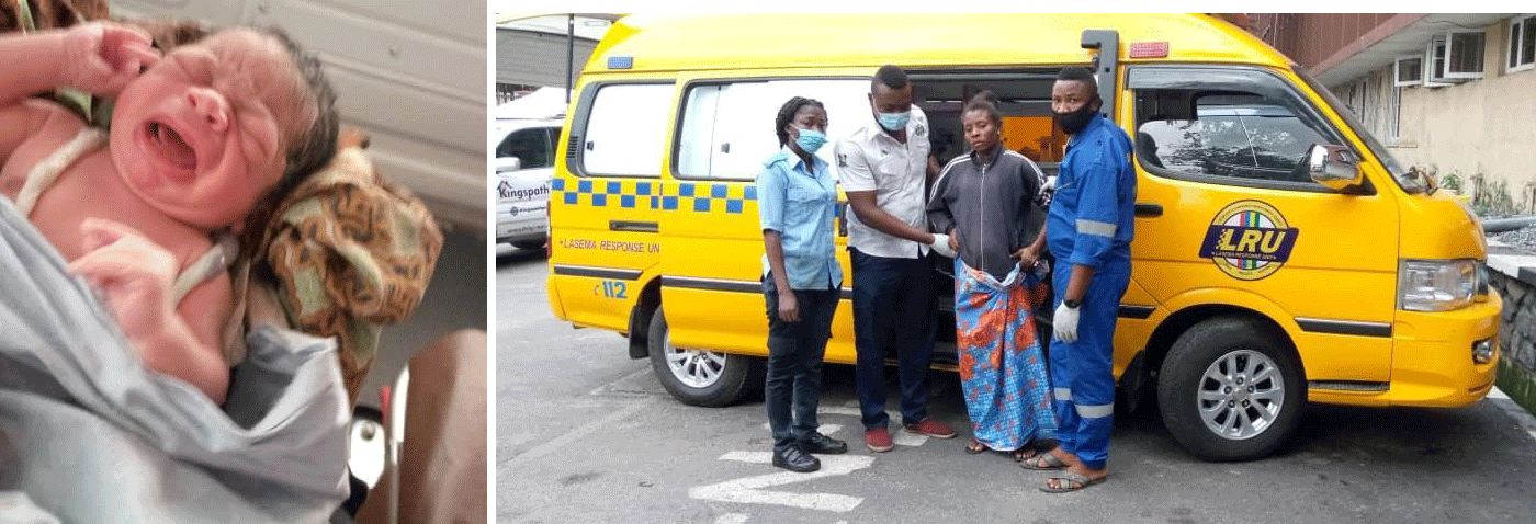 Baby under Lagos bridge