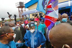 PHOTOS: Tinubu in Ondo for Akeredolu's re-election campaign rally