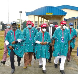 PHOTOS: Tinubu in Ondo for Akeredolu's re-election campaign rally