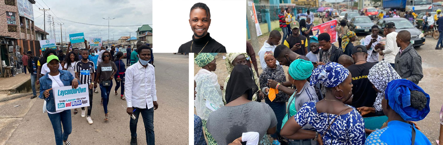BBNAIJA: Ogun youths match for Laycon, give out airtime for voting