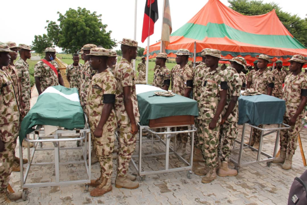 Army buries 2 Corporals & Private Soldier killed alongside Late Col DC Bako in Boko Haram ambush