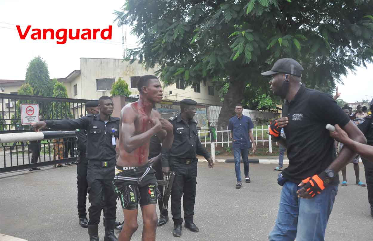 ENDSARS protest turned violent in Alausa