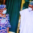 Buhari, DG WTO, Okonjo-Iweala meet in Aso Rock