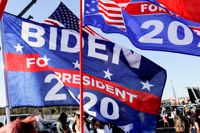 'We got America back': Revellers in US cities celebrate Biden win