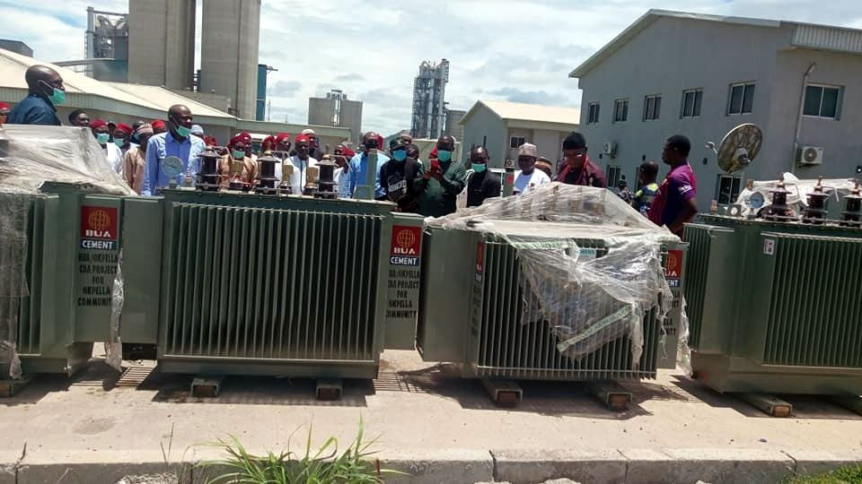 BUA Cement donates 6 transformers, 2 patrol vans to host community