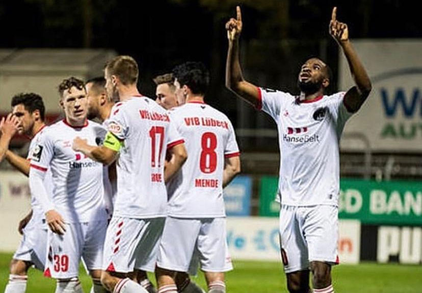 Osa Okungbowa scores in VfB Lübeck away win