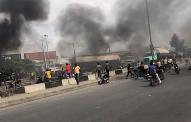 Chaos in Mile 2 as task force clash with Okada riders