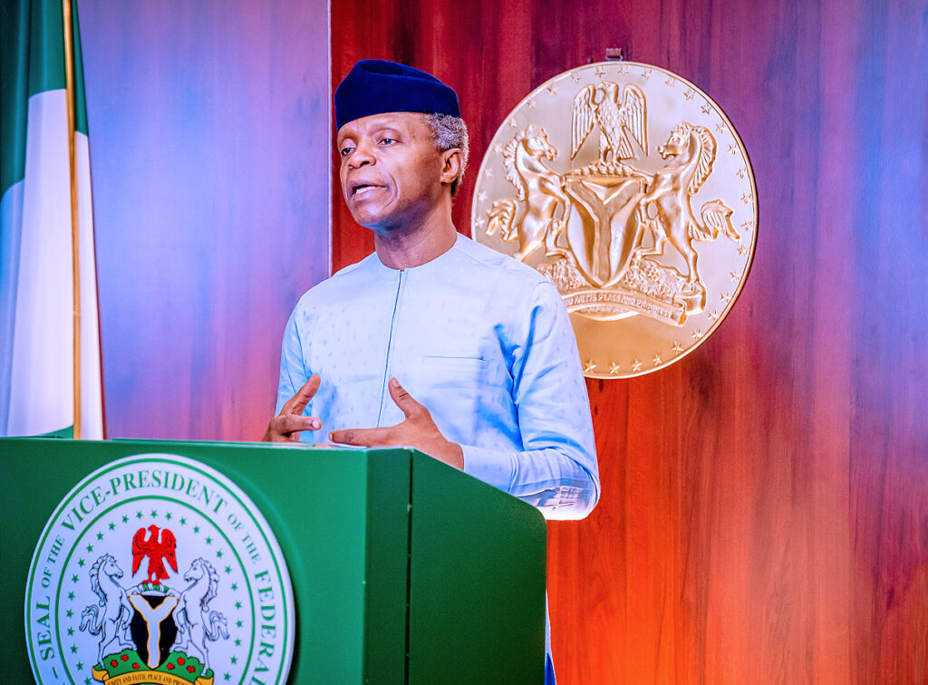 COVID-19: Osinbajo lauds health personnel’s diligence amid ongoing challenges