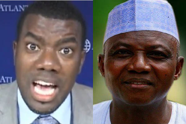 Reno Omokri offers to gift Garba Shehu $20,000 if he accepts to spend a night without security in Koshobe Borno State