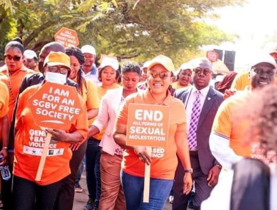 Mrs Ortom leads walk against Gender-Based Violence in Benue