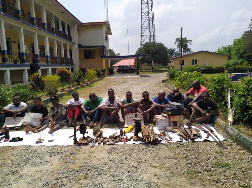 Police parade 80 year old suspected child trafficker, illegal arms dealers in C'River