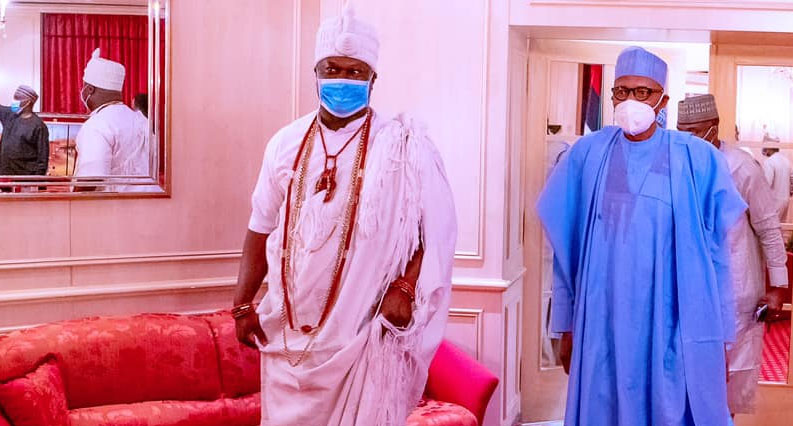 Ooni, President Buhari meet