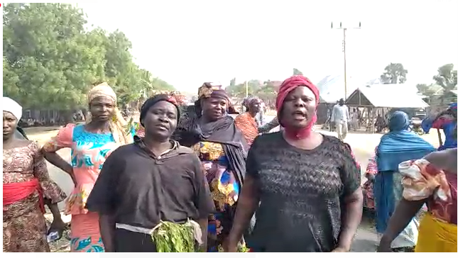 VIDEO: Women protest as roads are barricaded in Biliri LG, Gombe over imposition of leader