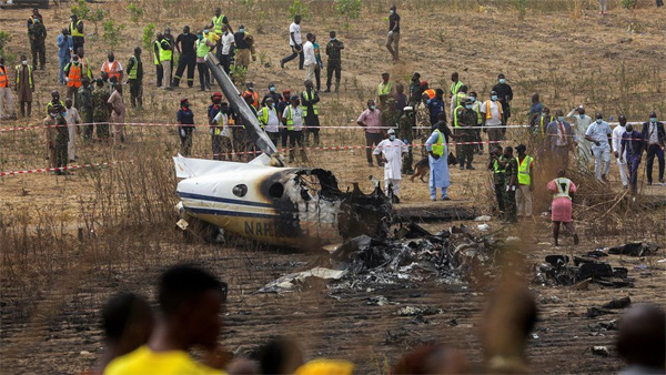 Burial of 7 Air Force officers who died in Abuja air crash underway
