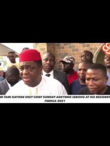 VIDEO: What Fani-Kayode said about herdsmen at Sunday Igboho's residence in Ibadan