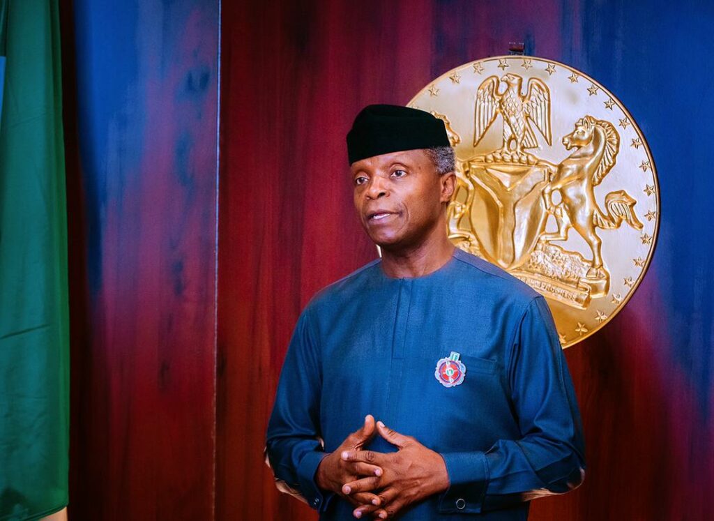 Let's engage more on transition to net zero emissions, Osinbajo tells visiting COP26 President-designate