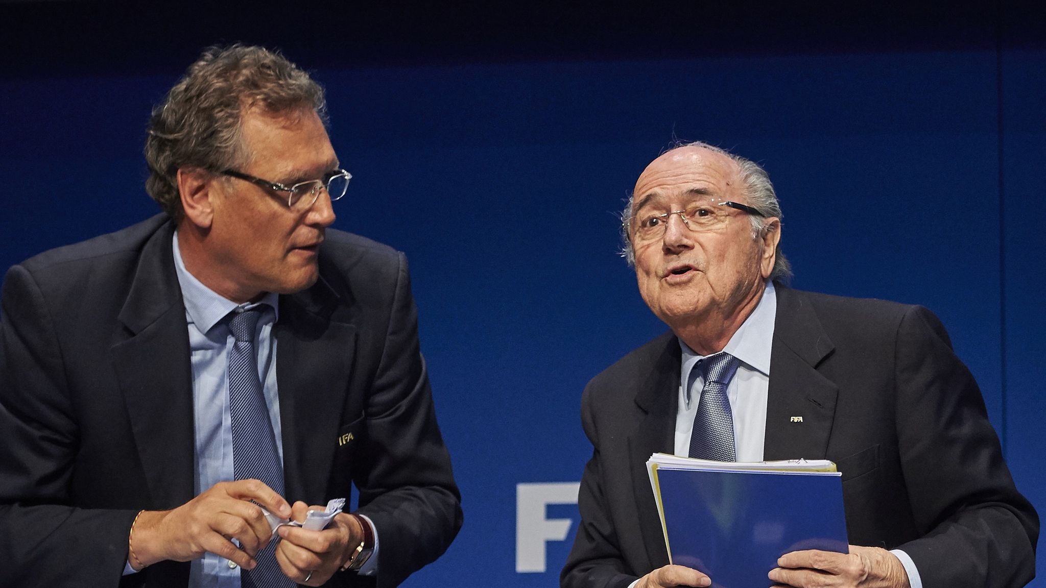 Sepp Blatter Jerome Valcke FIFIA