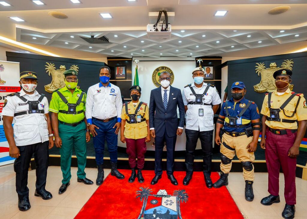 Traffic enforcement: Sanwo-Olu unveils body worn camera gadgets for law enforcement officers