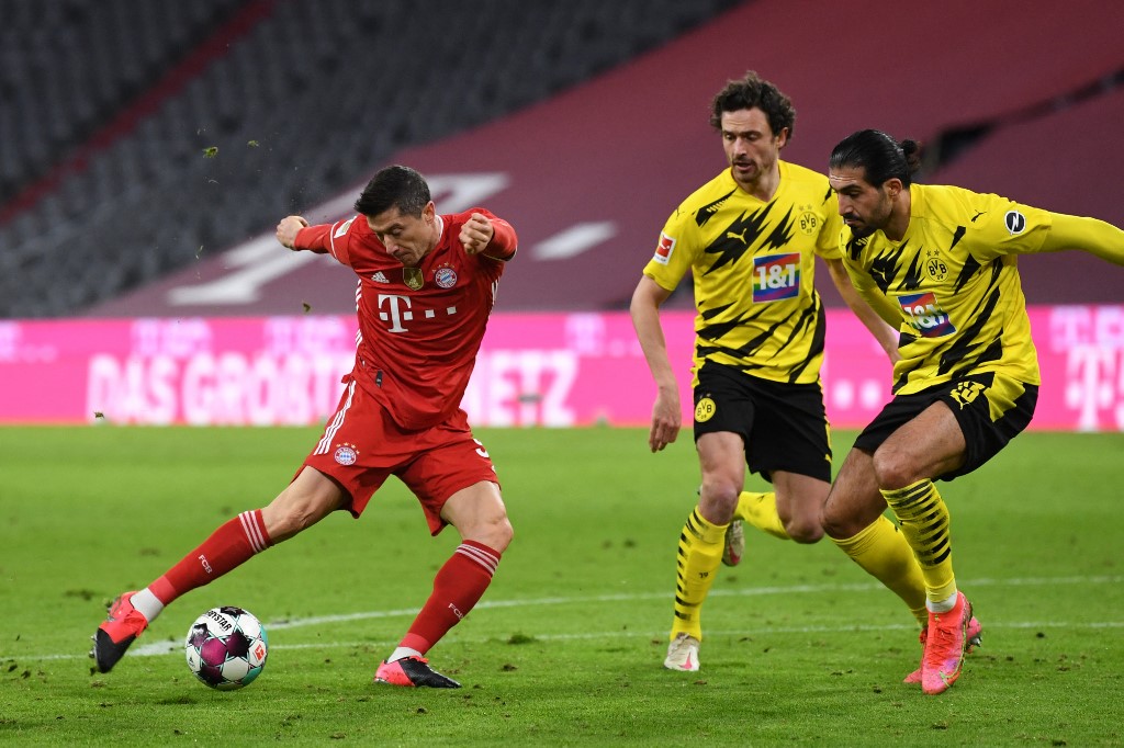 Lewandowski, Bayern vs Dortmund