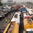 Gridlock: Miscreants flee, as soldiers return to Oshodi-Apapa expressway