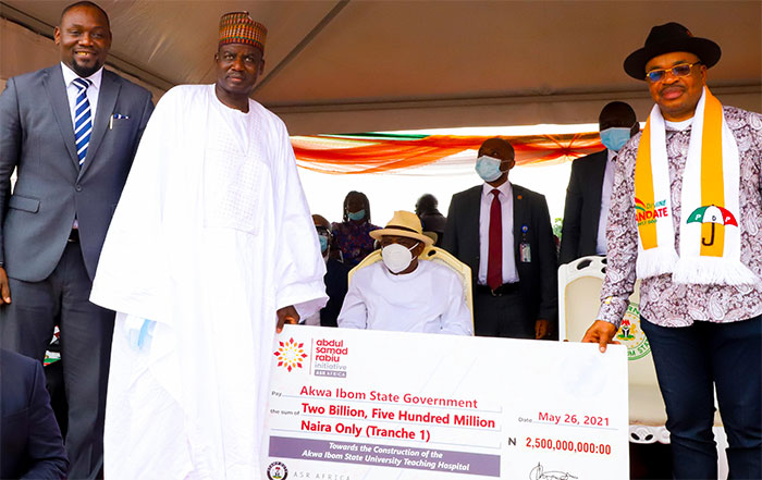 N5bn Grant: Abdul Samad Rabiu Africa Initiative begins construction of Akwa Ibom Varsity Teaching Hospital