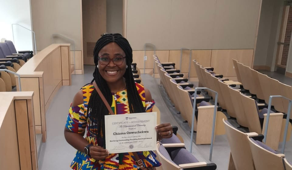 Chioma, Nigerian is first international recipient of Northrup award in US