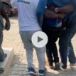 VIDEO: Sowore hit by Police ‘tear gas’ at Unity Fountain